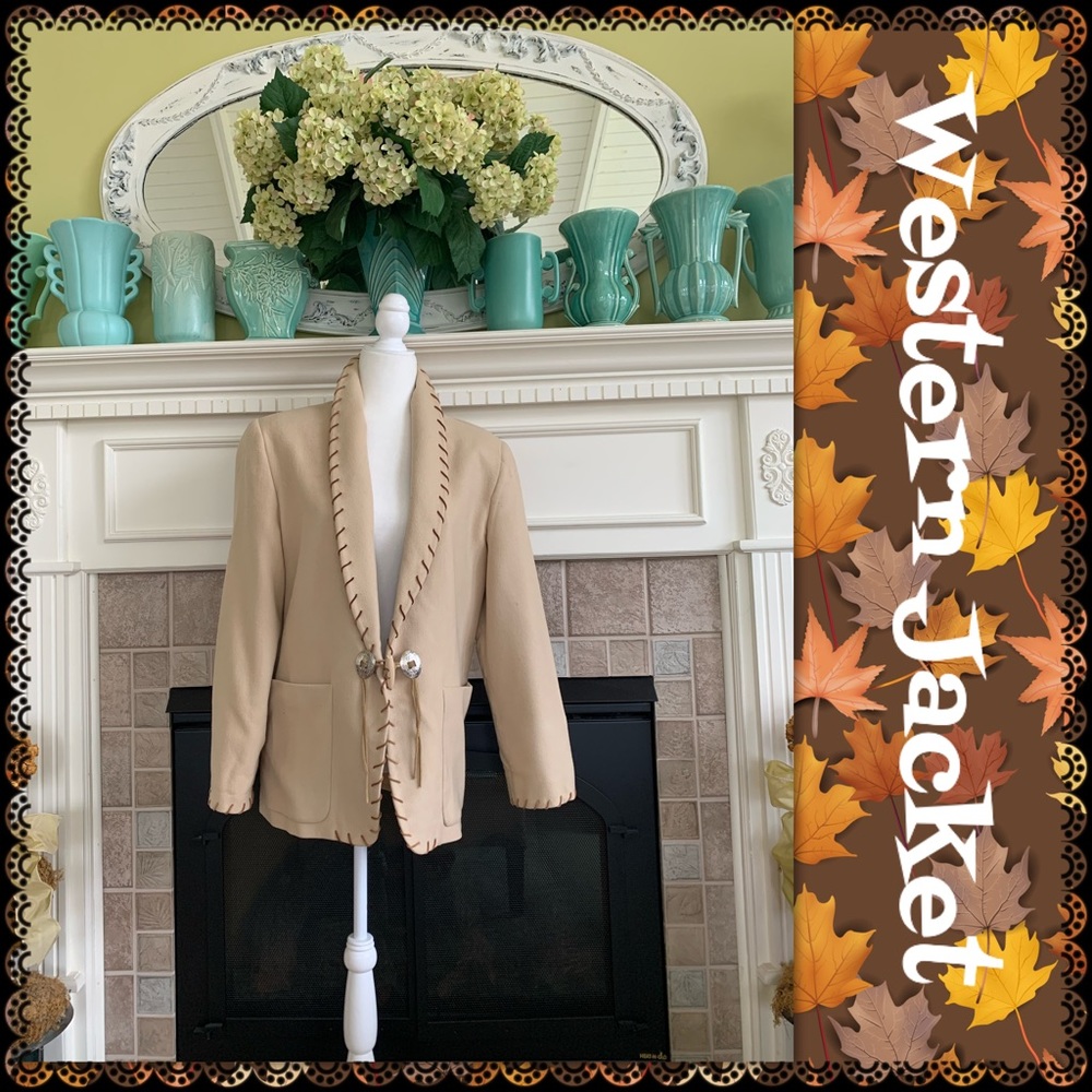 Vintage Western style jacket, size M/L